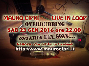 Mauro Cipri Live Osteria del Sole 23 01 2016