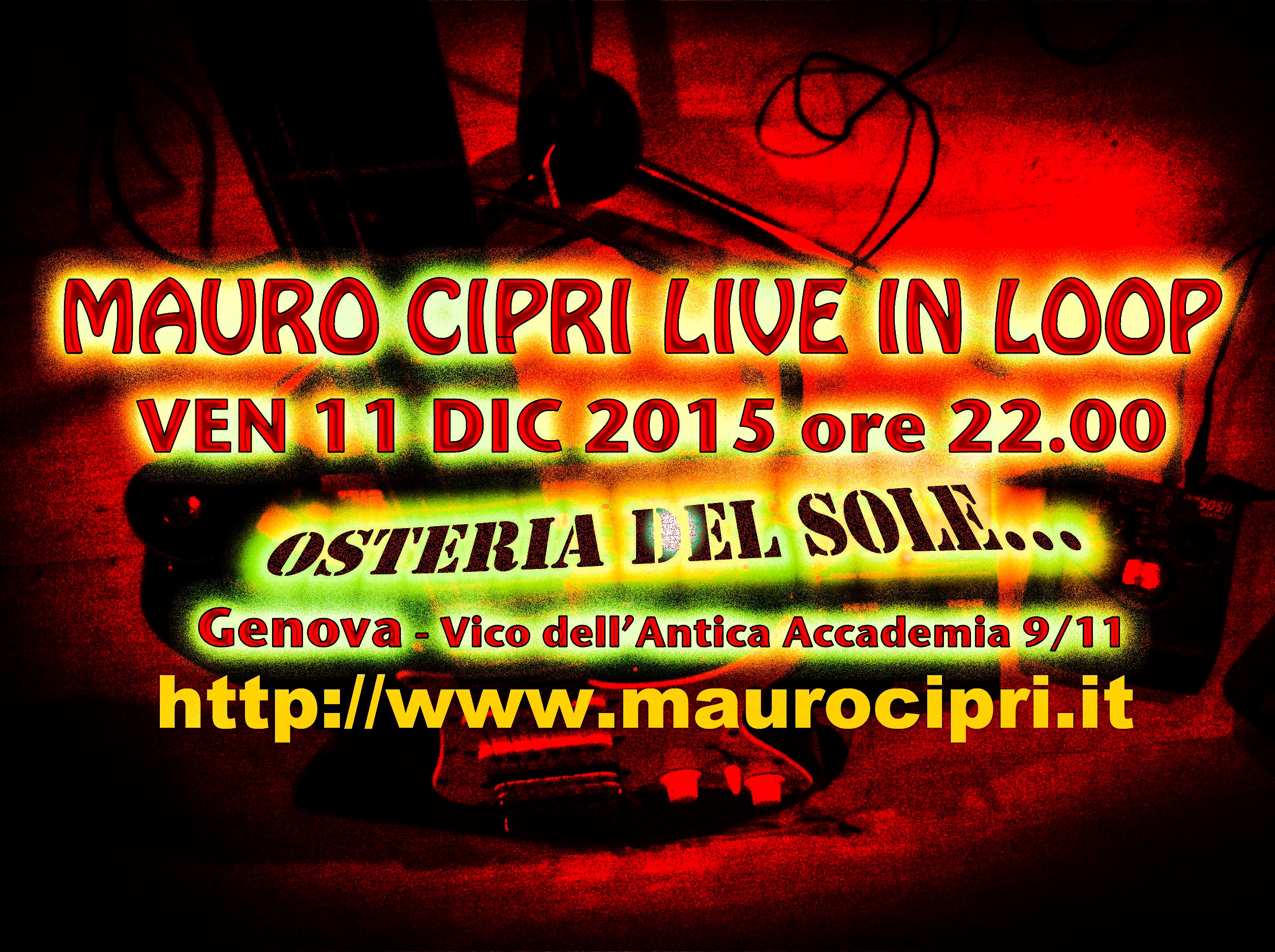 Scopri di più sull'articolo Live in loop – Genova Osteria del Sole 11/12/2015