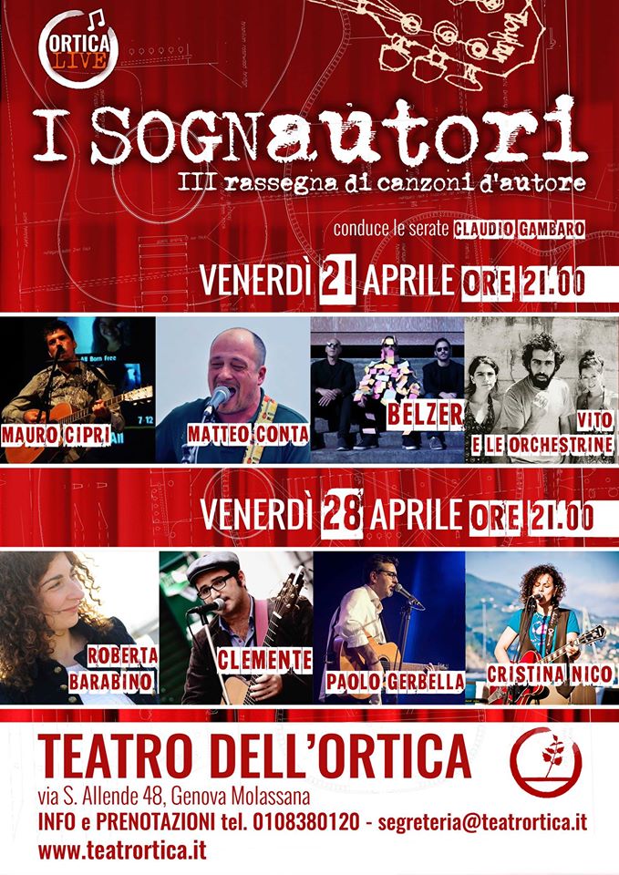 Scopri di più sull'articolo I sognautori – Terza Rassegna della canzone d’autore