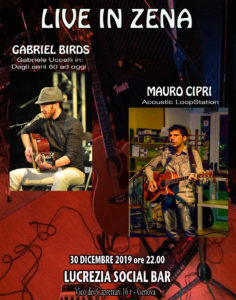 Scopri di più sull'articolo LIVE IN ZENA 30 DICEMBRE 2019