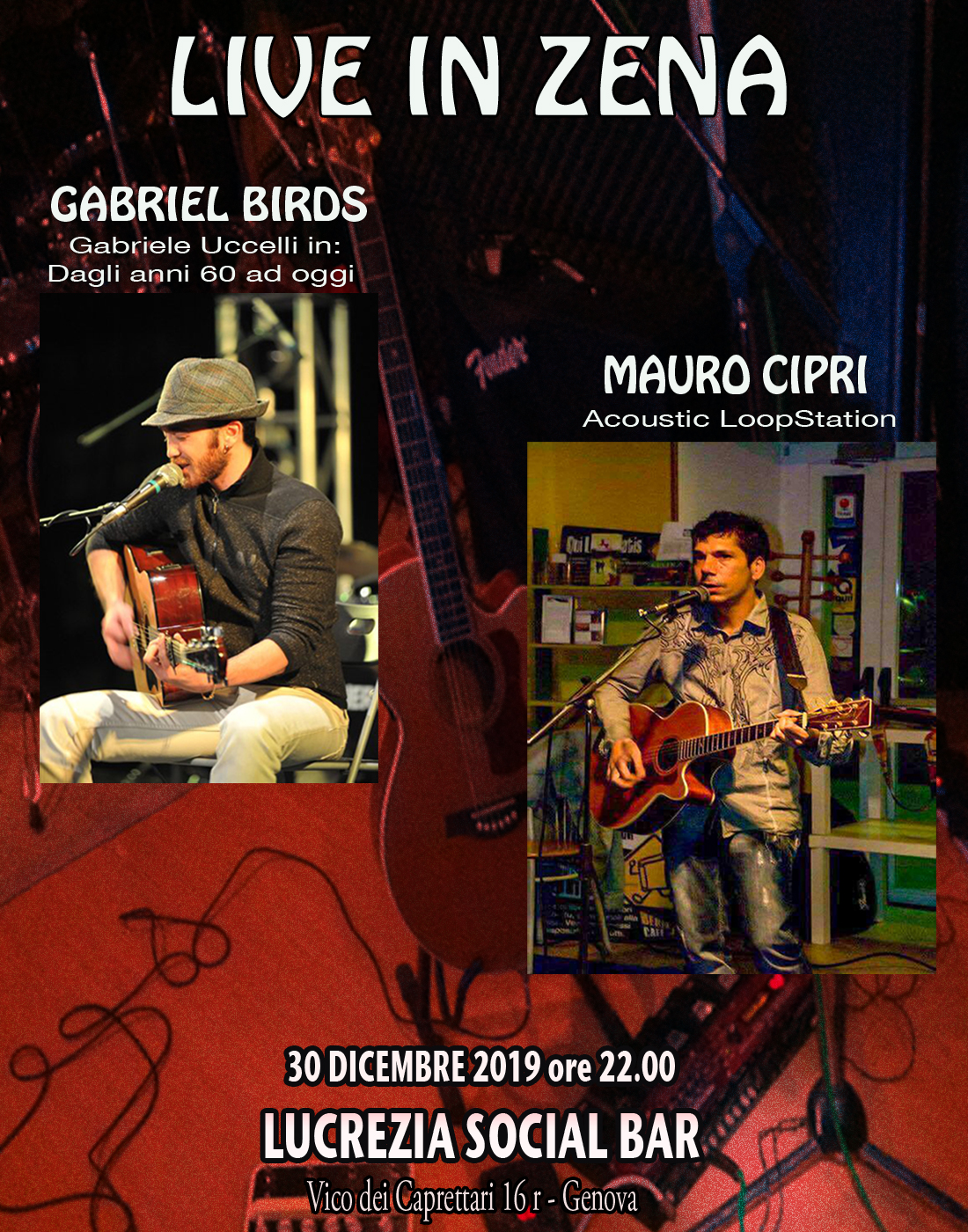 Scopri di più sull'articolo LIVE IN ZENA 30 DICEMBRE 2019